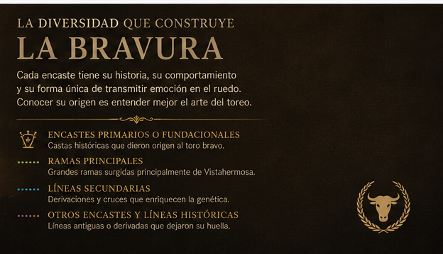 El origen del toro bravo y las grandes líneas de encaste